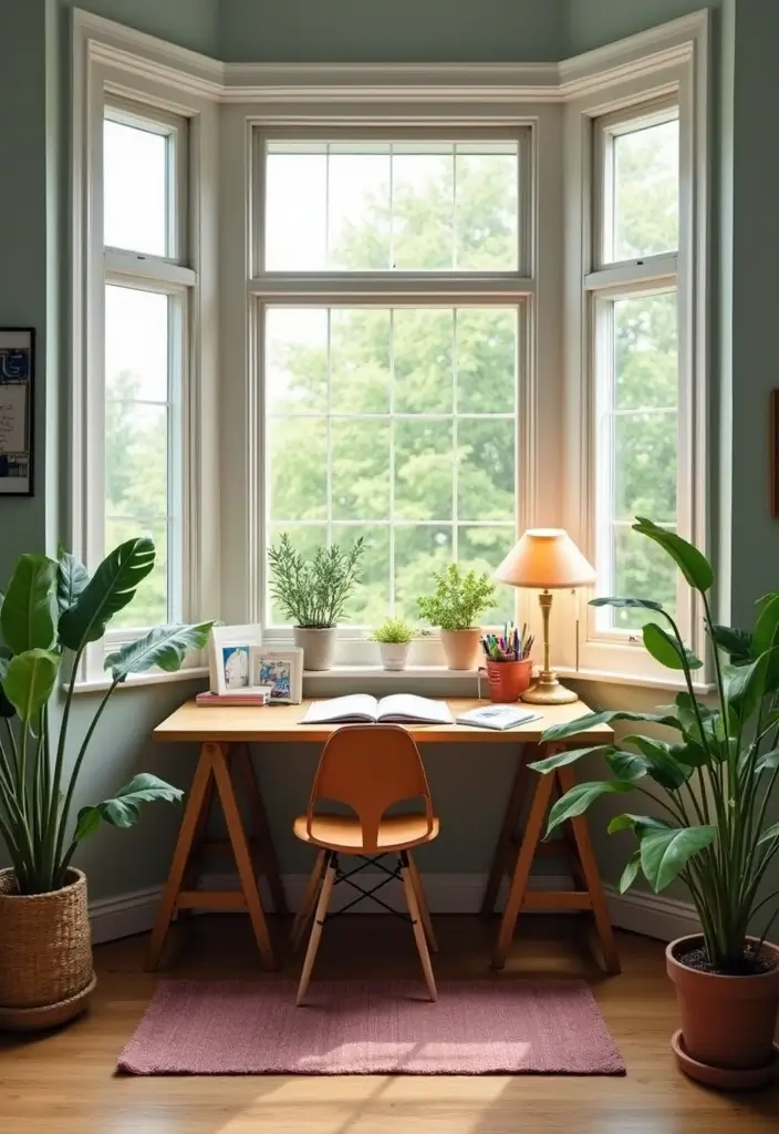 30 Bay Window Ideas That Instantly Upgrade Your Space - 29. Tidy Homework Corner