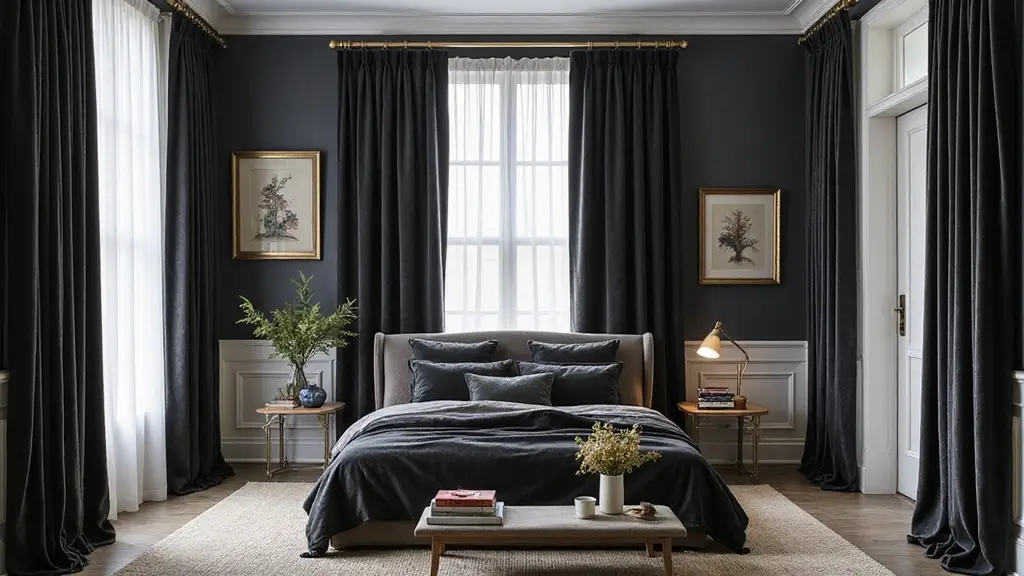 30 Black Curtains Bedroom Ideas for a Bold Look