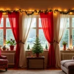 30+ Christmas Curtain Ideas That Set the Holiday Mood