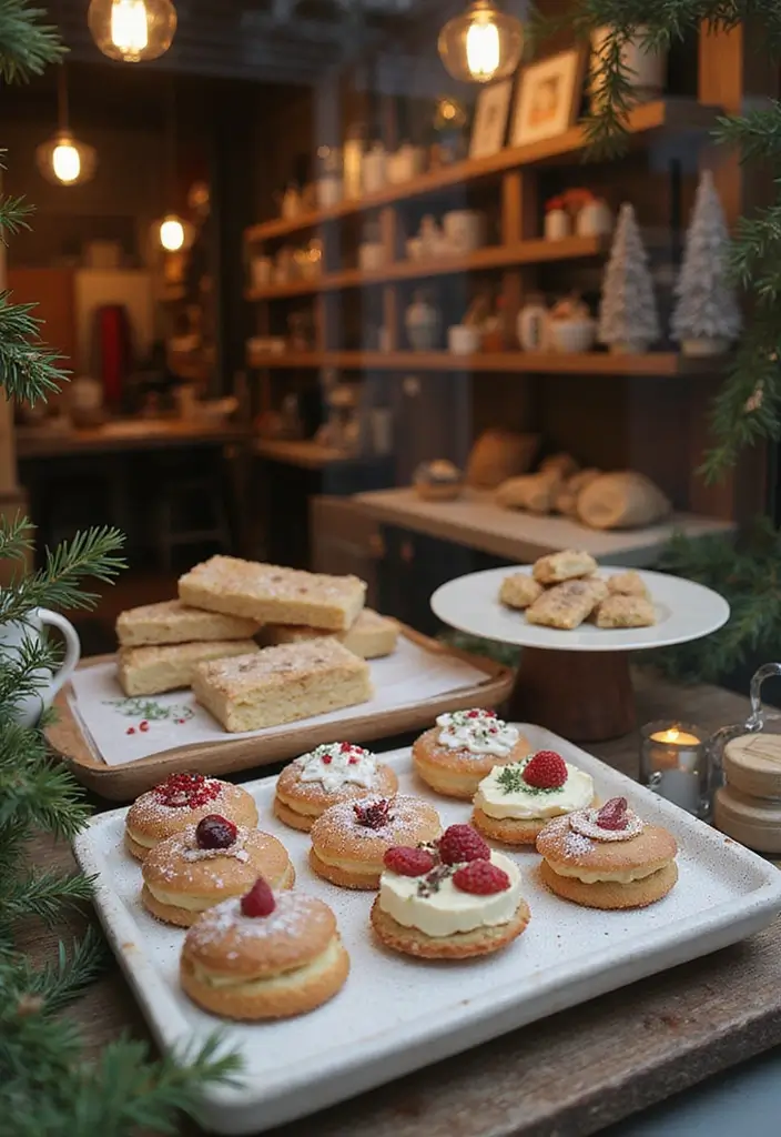 30+ Christmas Shop Window Display Ideas That Sell - 30. Handmade Holiday Treats