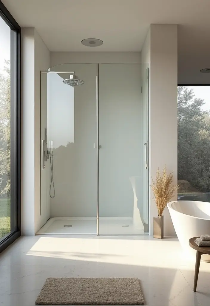 30 Small Bathroom with Window Ideas You’ll Adore - 18. Open Concept Charm