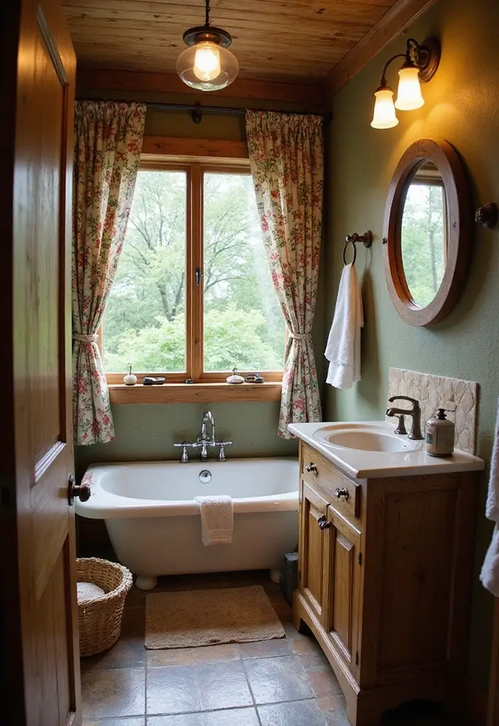 30 Small Bathroom with Window Ideas You’ll Adore - 2. Cozy Cottage Vibes