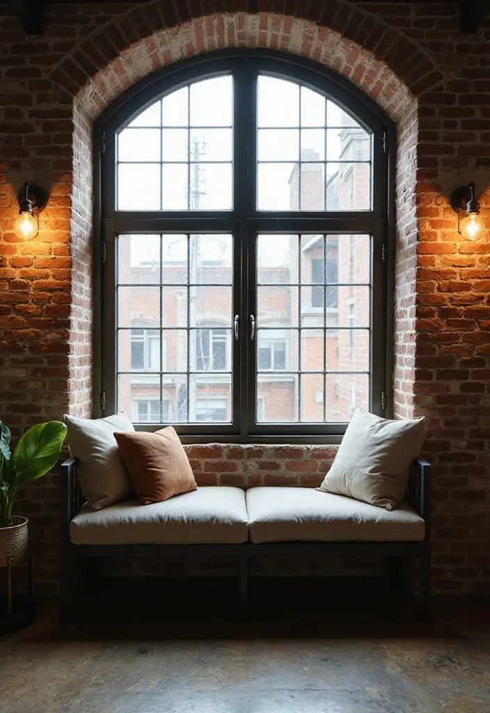 30+ Window Seating in Bedroom Ideas for Comfort - 14. Industrial Chic