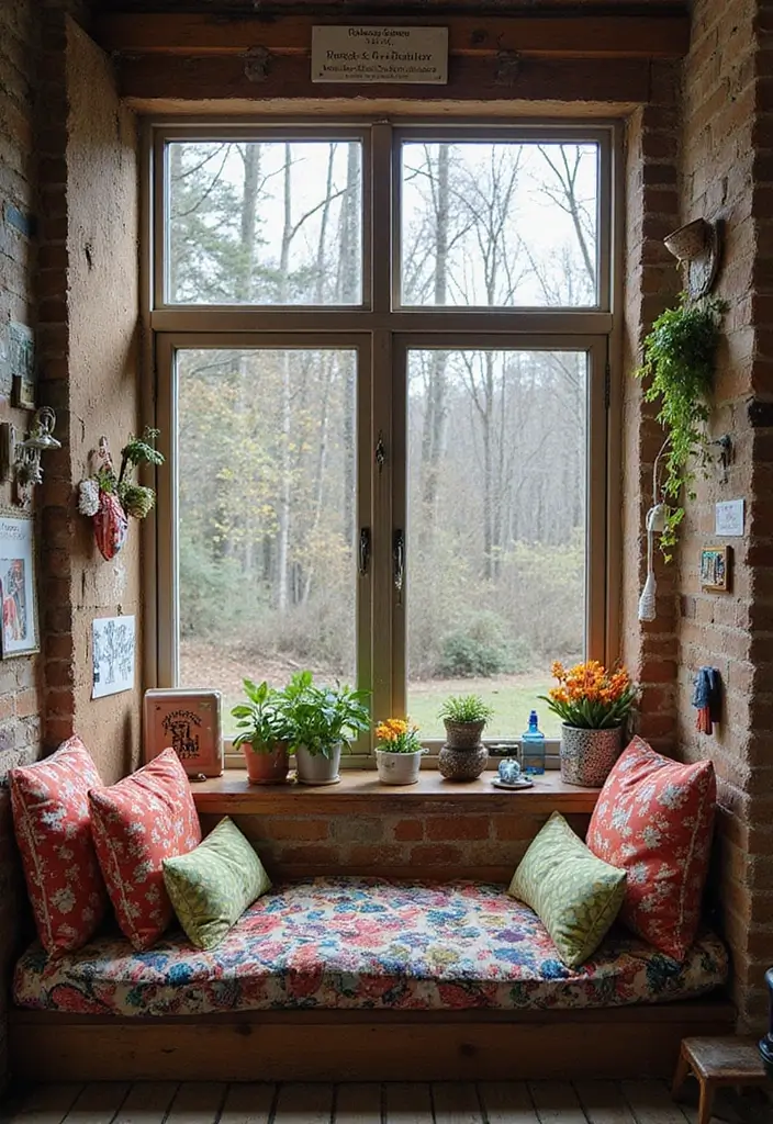 30+ Window Seating in Bedroom Ideas for Comfort - 21. Eclectic Mix
