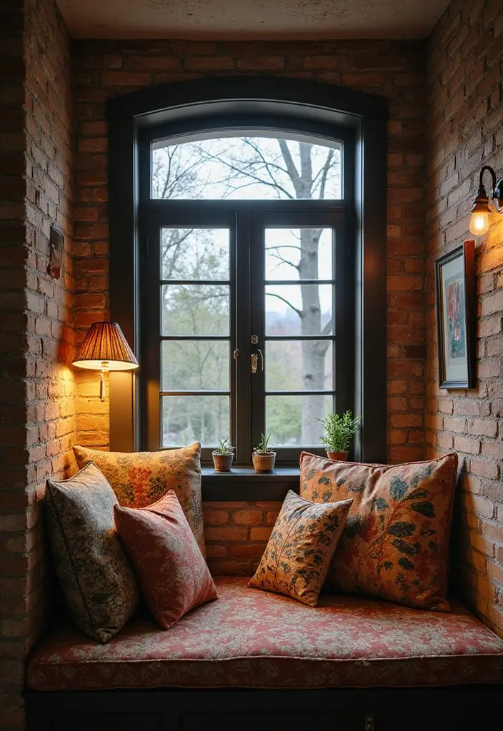 30+ Window Seating in Bedroom Ideas for Comfort - 23. Artistic Flair
