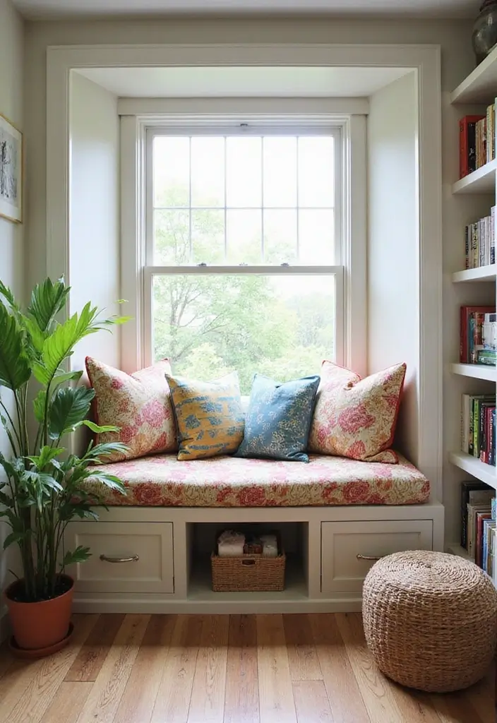 30+ Window Seating in Bedroom Ideas for Comfort - 5. Built-in Bench with Storage