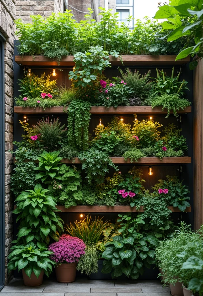 10 Backyard Alley Ideas for Narrow Stylish Pathways - 3. Vertical Garden Walls