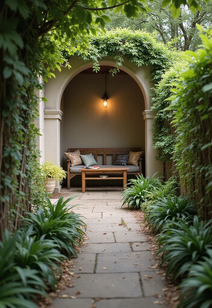 10 Backyard Alley Ideas for Narrow Stylish Pathways - 6. Cozy Seating Nooks