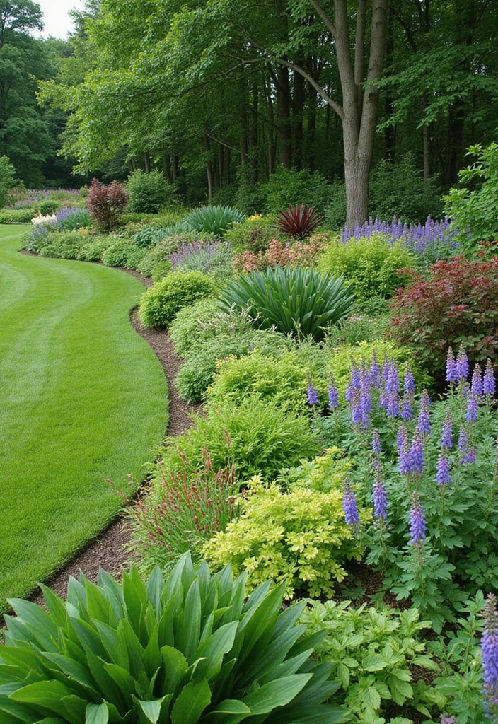 10 Backyard Curbing Ideas for Clean Defined Edges - 4. Living Plant Borders