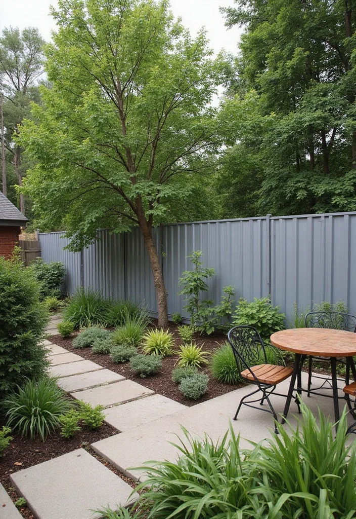 10 Backyard Metal Fence Ideas for Modern Durable Style - 10. Eco-Friendly Recycled Metal Fencing