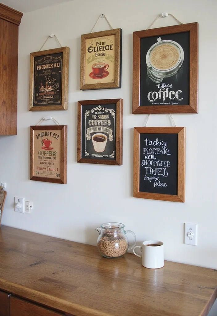 10 Coffee Kitchen Decor Ideas for Warm Cozy Vibes - 3. Coffee-Themed Wall Art