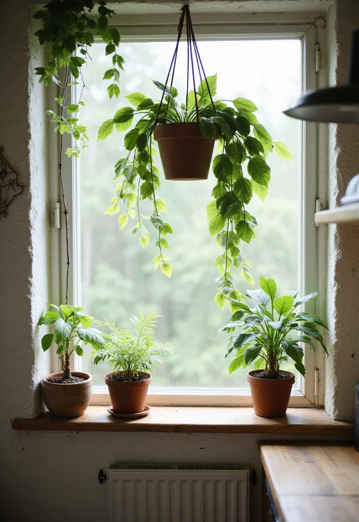 10 Coffee Kitchen Decor Ideas for Warm Cozy Vibes - 5. Coffee Plant Decor