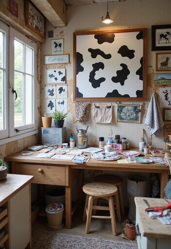 10 Cow Print Bedroom Ideas for Fun Western Flair - 10. DIY Cow Print Decor Projects