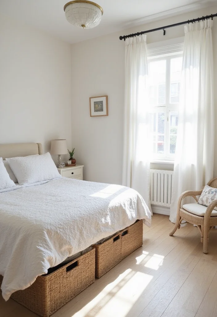 10 Ivory Bedroom Ideas for Light Neutral Calm - 10. Mindful Decluttering