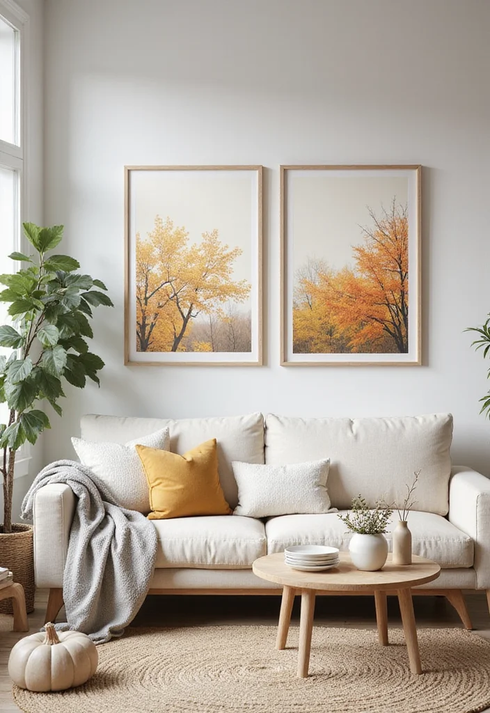 10 Living Room Poster Ideas for Easy Budget Wall Decor - 8. Seasonal Themes