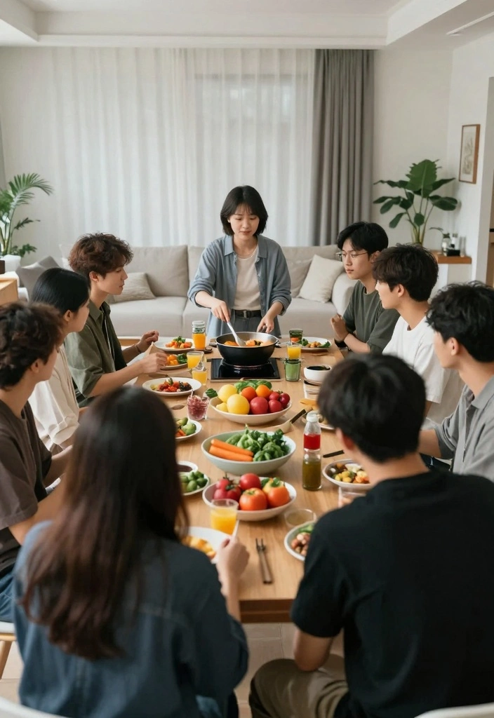 10 Living Room Sleepover Ideas for Cozy Fun Gatherings - 10. Culinary Challenge Night