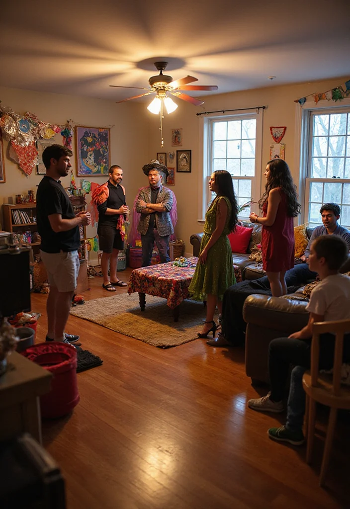 10 Living Room Sleepover Ideas for Cozy Fun Gatherings - 4. Themed Costume Party