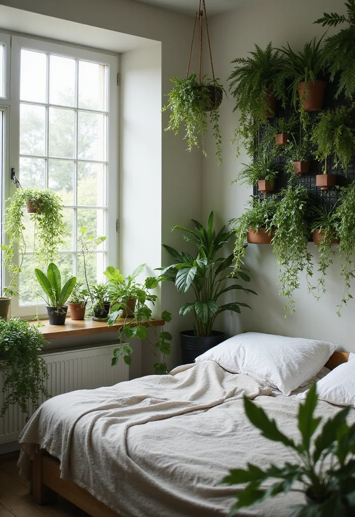 10 NYC Bedroom Ideas for Stylish Small Space Living 68 10 NYC Bedroom Ideas for Stylish Small Space Living - 8. Plants and Greenery