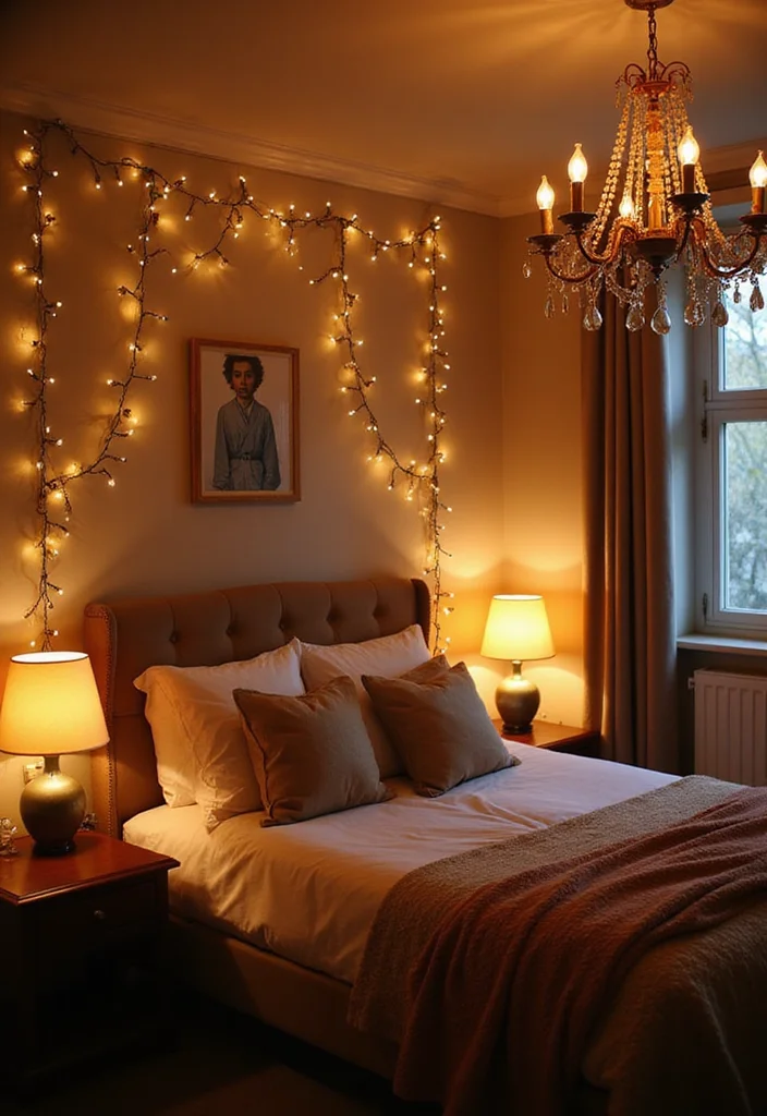 10 NYC Bedroom Ideas for Stylish Small Space Living 79 10 NYC Bedroom Ideas for Stylish Small Space Living - 9. Lighting Magic