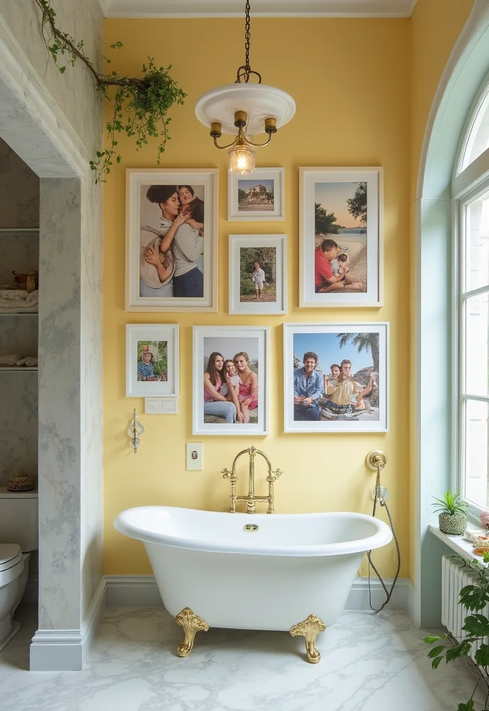 10 Secondary Bathroom Ideas for Practical Everyday Use - 10. Wall Art for a Personal Touch