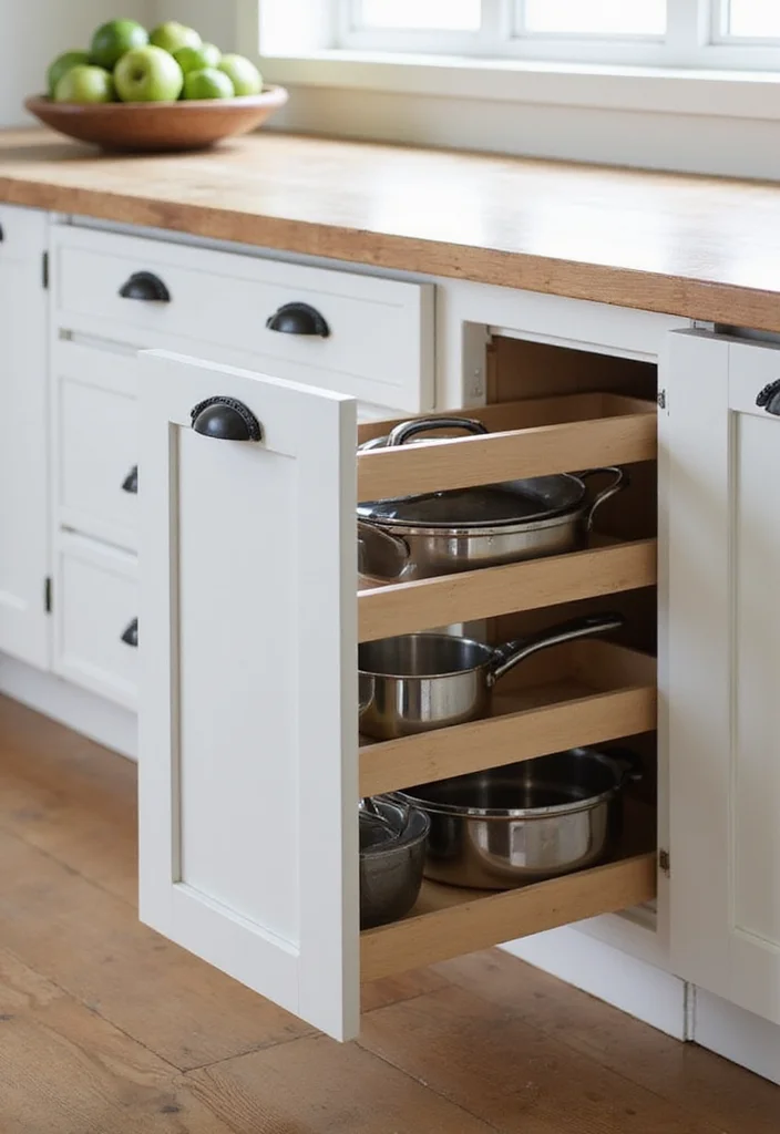 10 Side of Kitchen Cabinet Ideas for Extra Hidden Storage - 10. Custom Cabinet Inserts