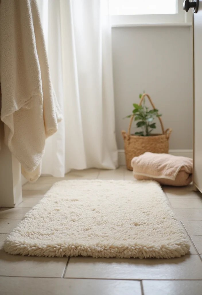 10 Small Bathroom Rug Ideas for Soft Style and Safety - 5. Microfiber Bathroom Rugs