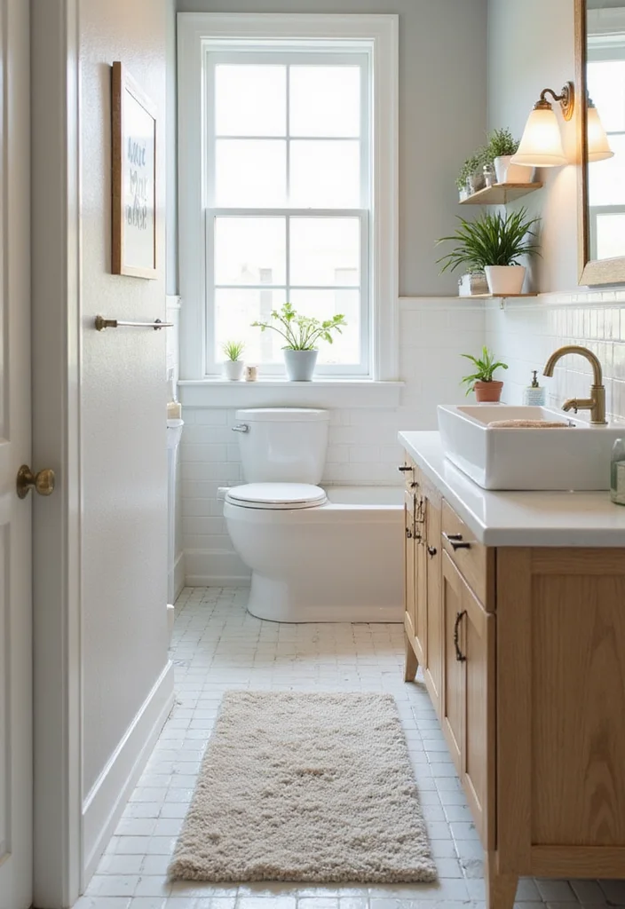 10 Small Bathroom Rug Ideas for Soft Style and Safety - 9. Machine-Washable Bath Rugs