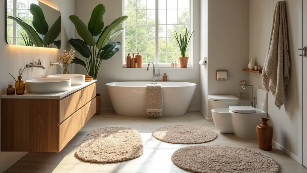 10 Small Bathroom Rug Ideas for Soft Style and Safety