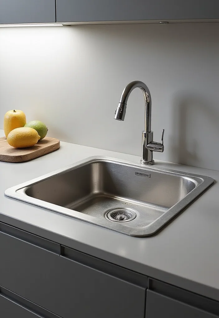 10 Small Kitchen Sink Ideas for Compact Stylish Function - 1. Under-Mount Sinks for Sleek Surfaces