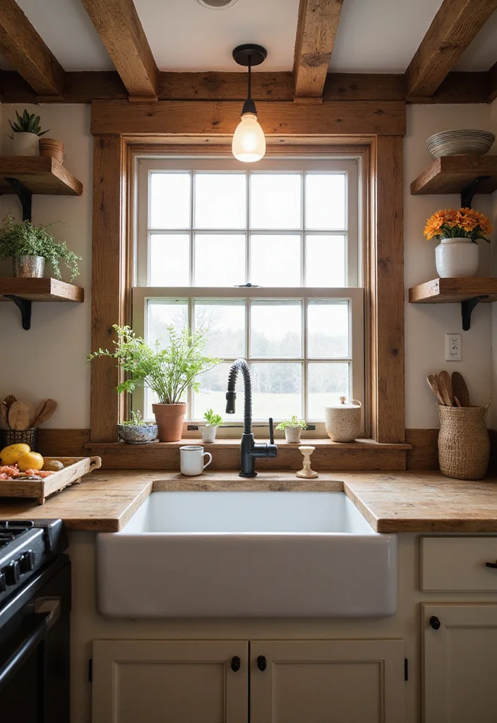 10 Small Kitchen Sink Ideas for Compact Stylish Function - 2. Farmhouse Sinks for Rustic Charm