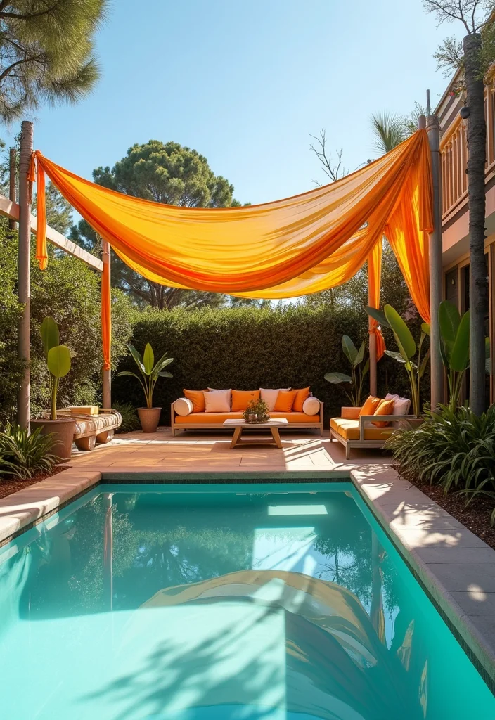 12 Backyard DIY Pool Ideas for Affordable Summer Fun 78 12 Backyard DIY Pool Ideas for Affordable Summer Fun - 8. DIY Poolside Shade