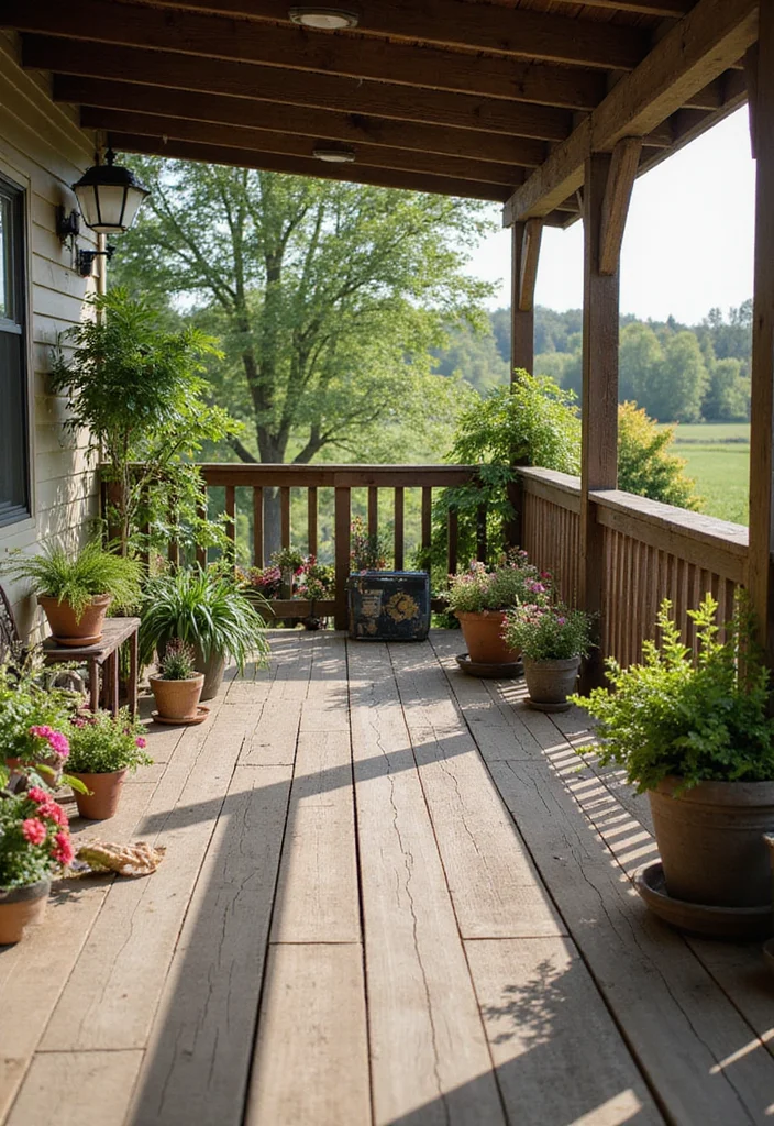 12 Backyard Railing Ideas for Safe Attractive Design - 1. Reclaimed Wood Railings