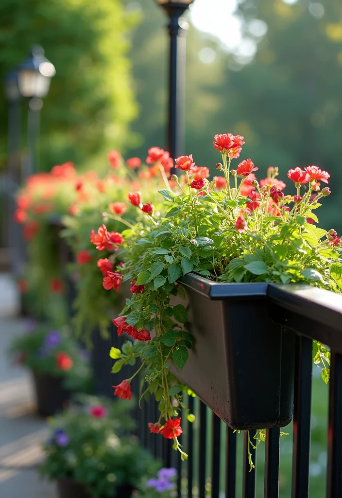 12 Backyard Railing Ideas for Safe Attractive Design - 2. Living Plant Railings