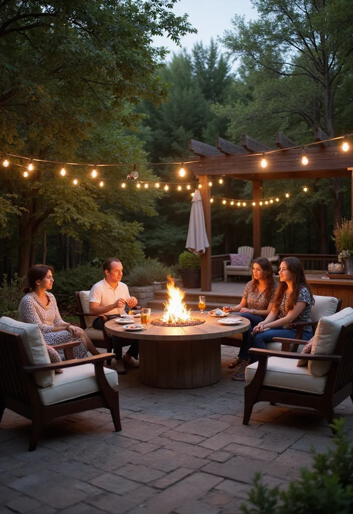 12 Backyard Restaurant Ideas for Fun Outdoor Entertaining 45 12 Backyard Restaurant Ideas for Fun Outdoor Entertaining - 5. Cozy Fire Pit Dining