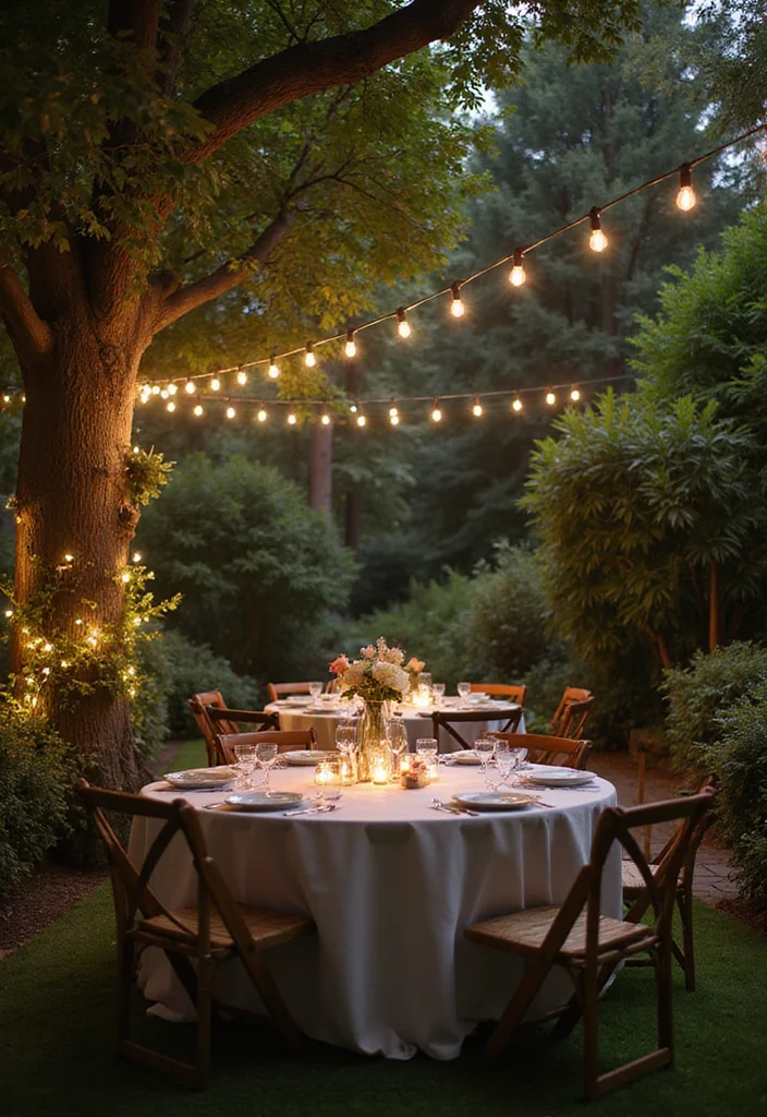 12 Backyard Restaurant Ideas for Fun Outdoor Entertaining 89 12 Backyard Restaurant Ideas for Fun Outdoor Entertaining - 9. Enchanted Garden Setup