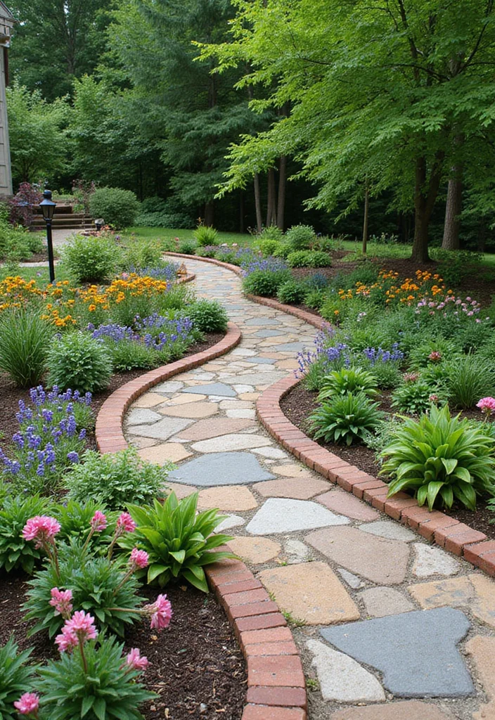 12 Backyard Separation Ideas for Privacy and Defined Spaces 34 12 Backyard Separation Ideas for Privacy and Defined Spaces - 4. Garden Boundaries with Stone or Brick