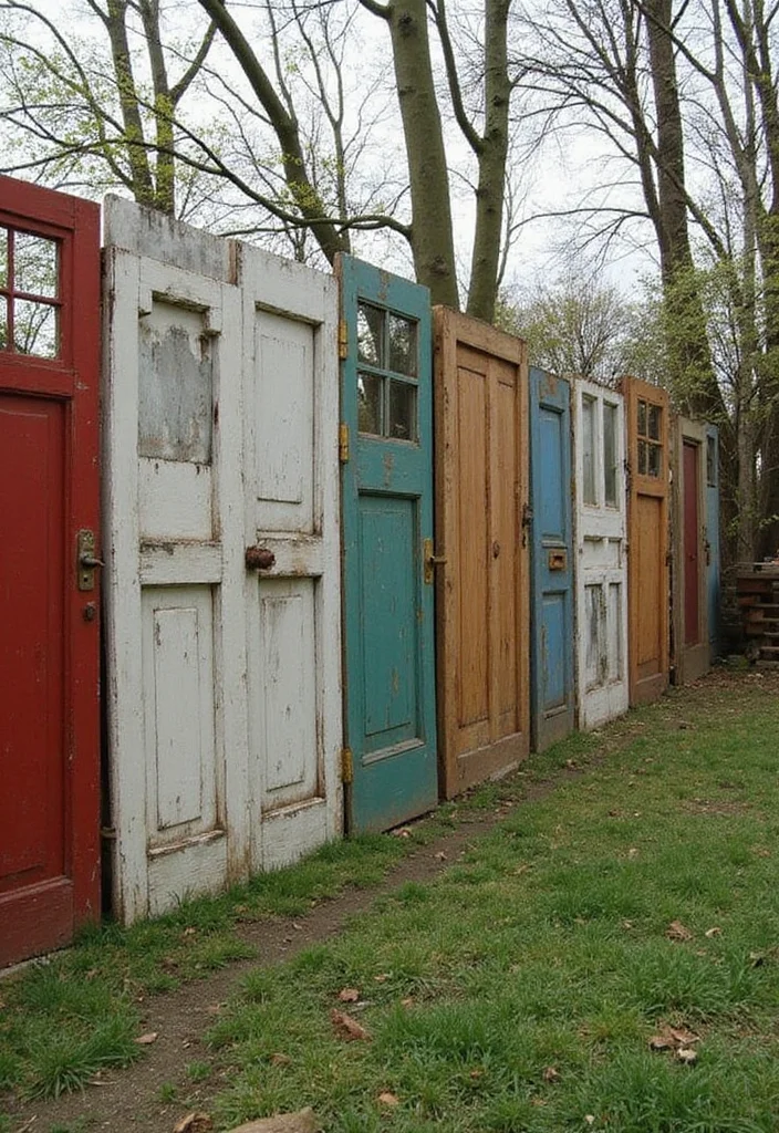 12 Backyard Separation Ideas for Privacy and Defined Spaces 89 12 Backyard Separation Ideas for Privacy and Defined Spaces - 9. Repurposed Materials for Unique Dividers