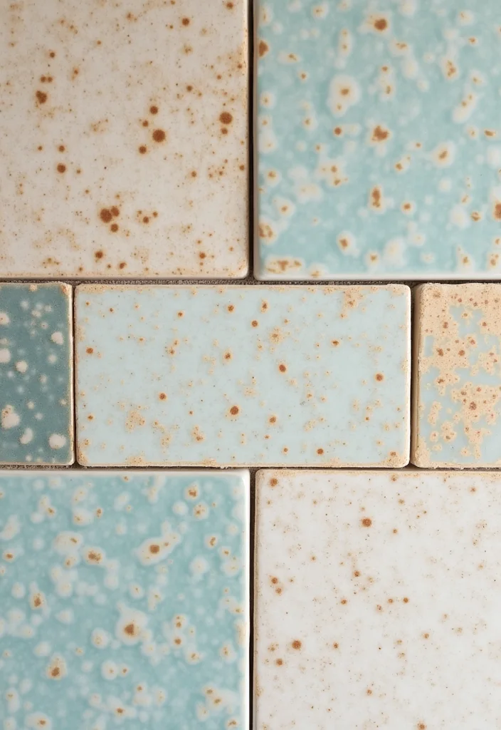 12 Coastal Kitchen Backsplash Ideas for Breezy Natural Texture - 3. Textured Ceramic Tiles