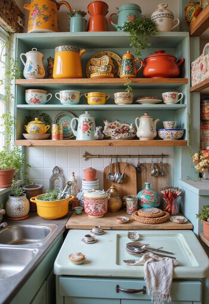 12 Eclectic Kitchen Ideas for Creative Mixed Style - 11. Eclectic Home Accessories