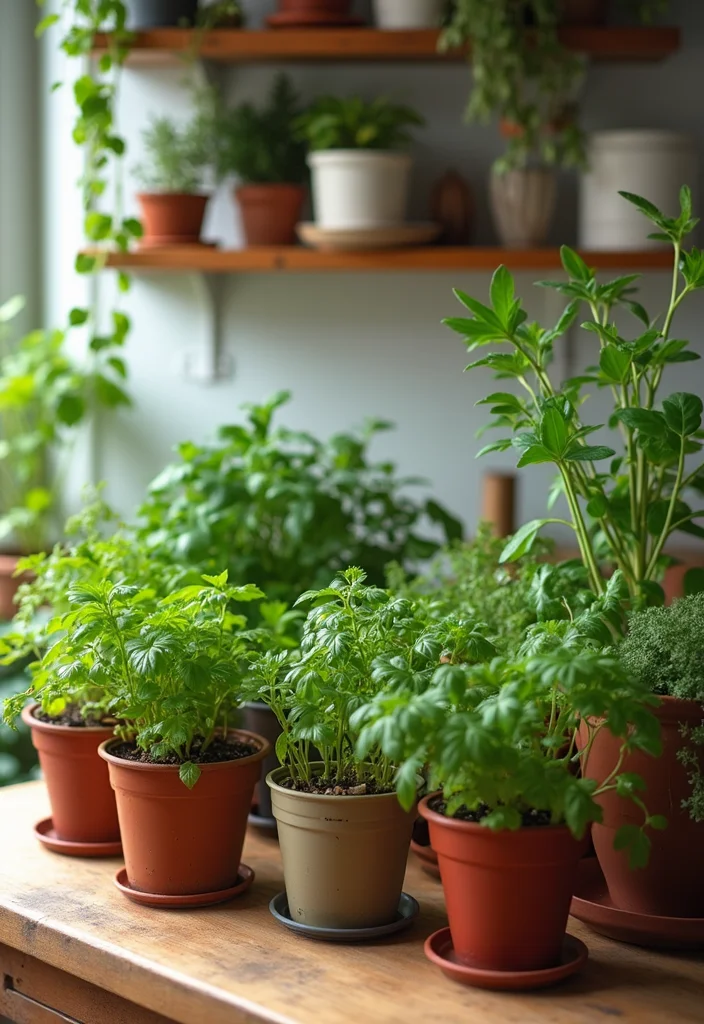 12 Eclectic Kitchen Ideas for Creative Mixed Style - 12. Indoor Kitchen Garden