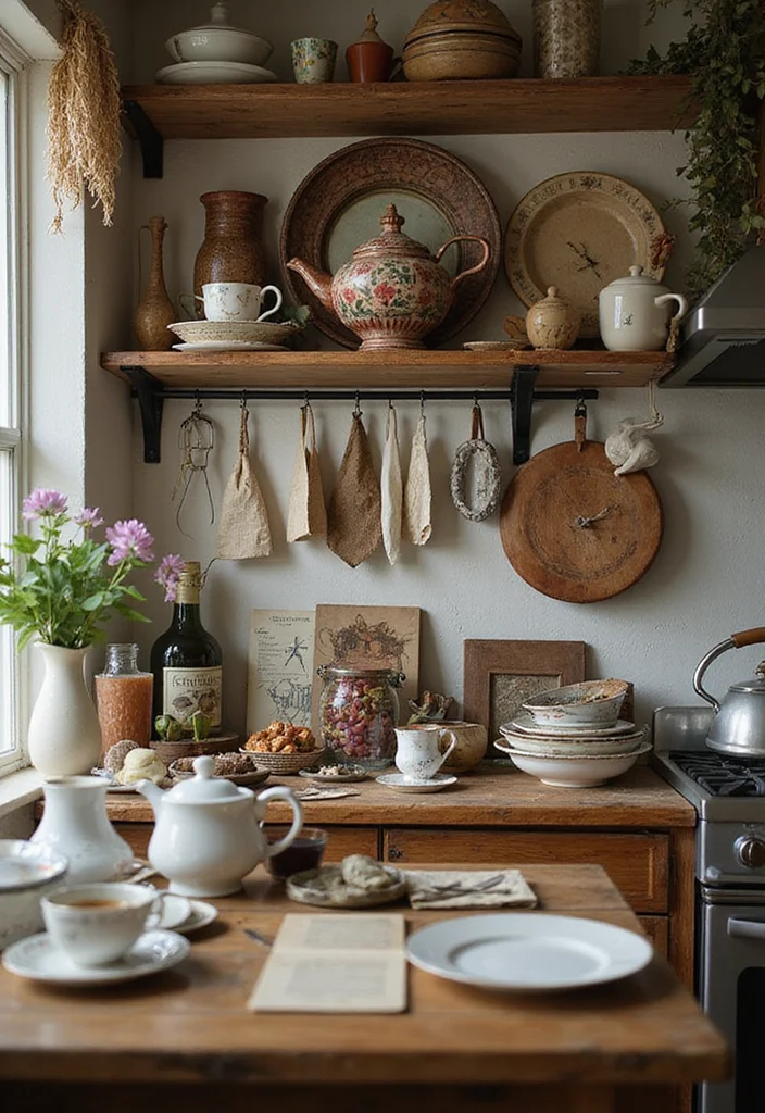 12 Eclectic Kitchen Ideas for Creative Mixed Style - 9. Personal Touches with Collectibles