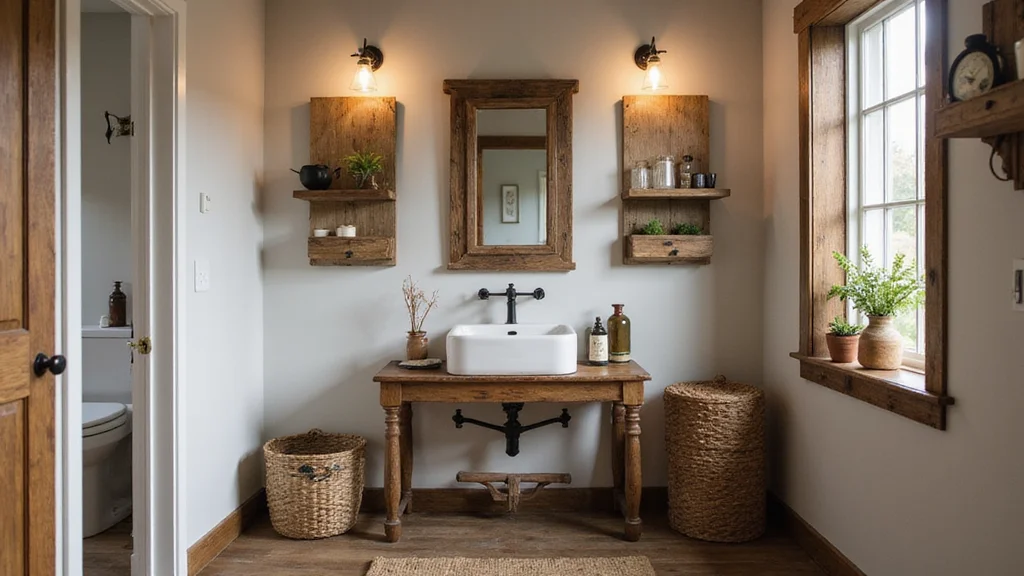 12 Farmhouse Half Bathroom Ideas for Cozy Country Charm