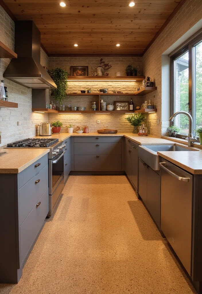 12 Farmhouse Kitchen Flooring Ideas for Rustic Durable Warmth - 6. Cork Flooring