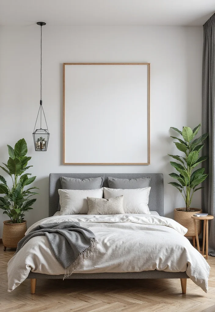 12 Gray and Gold Bedroom Ideas for Elegant Modern Contrast 100 12 Gray and Gold Bedroom Ideas for Elegant Modern Contrast - 10. Natural Elements with Gray and Gold