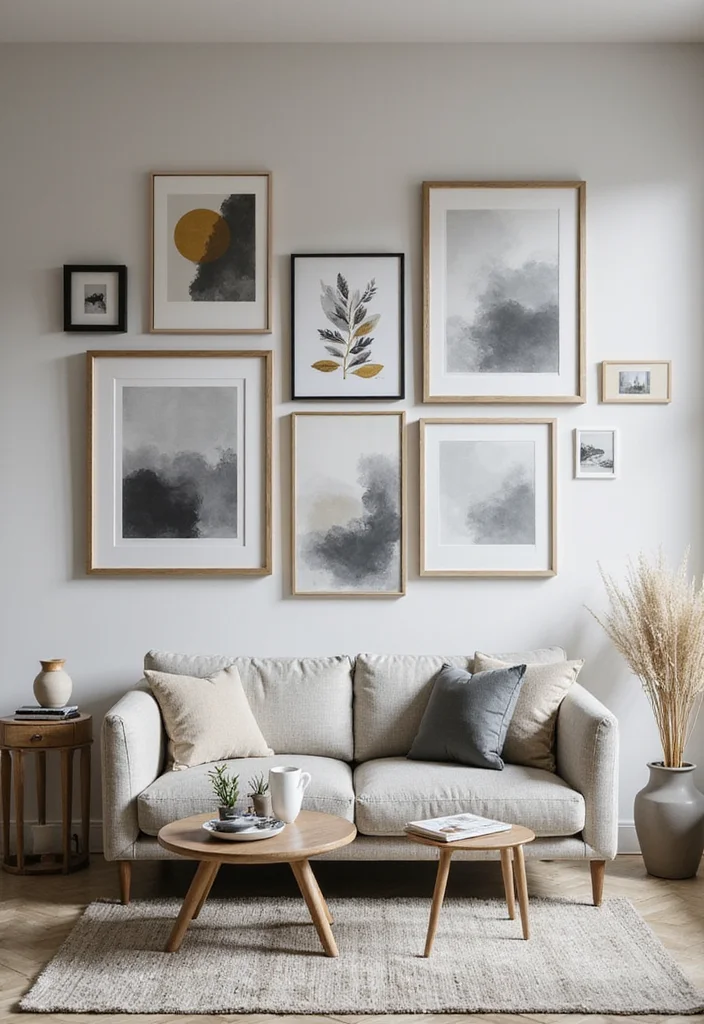 12 Gray and Gold Bedroom Ideas for Elegant Modern Contrast 45 12 Gray and Gold Bedroom Ideas for Elegant Modern Contrast - 5. Art and Wall Decor in Gray and Gold