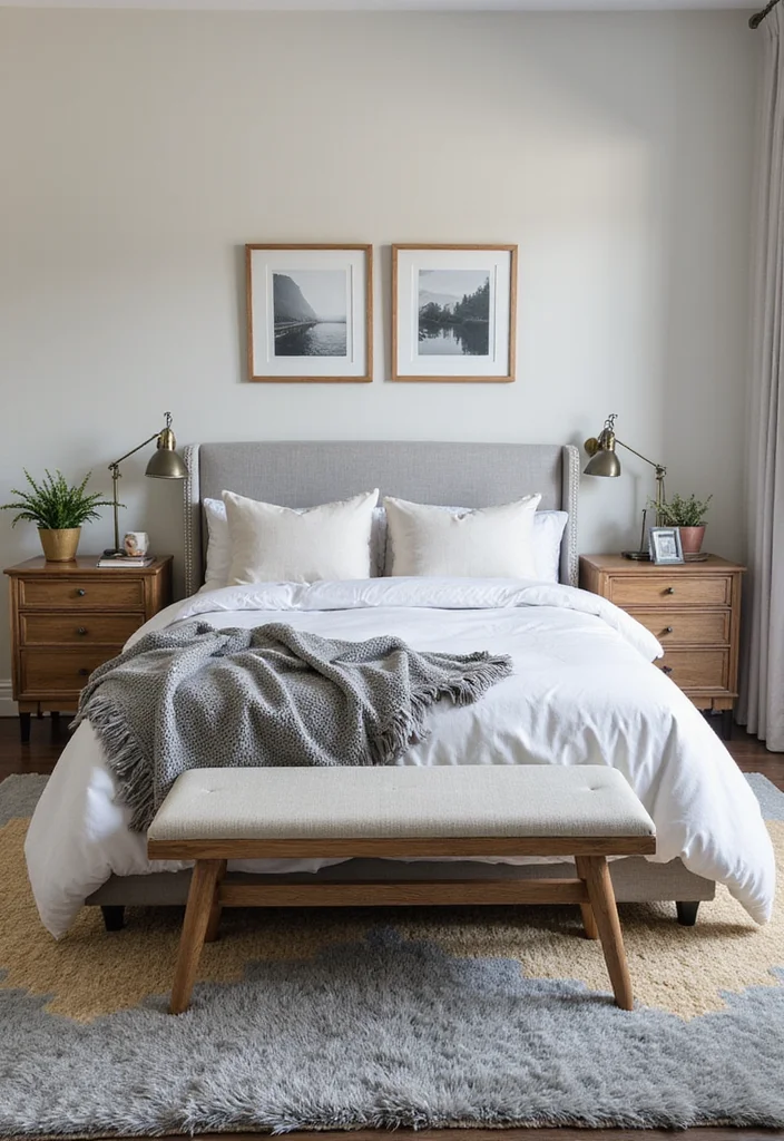 12 Gray and Gold Bedroom Ideas for Elegant Modern Contrast 56 12 Gray and Gold Bedroom Ideas for Elegant Modern Contrast - 6. Rugs to Define Spaces