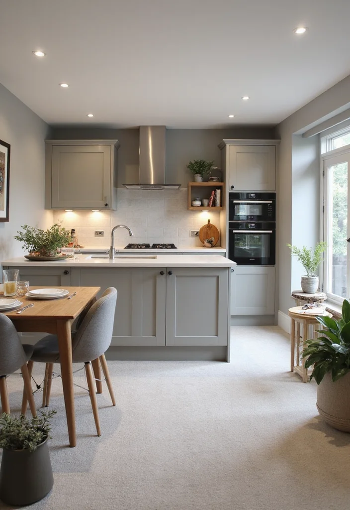 12 Grey Kitchen Flooring Ideas for Clean Modern Balance 98 12 Grey Kitchen Flooring Ideas for Clean Modern Balance - 10. Soft Grey Carpet Tiles