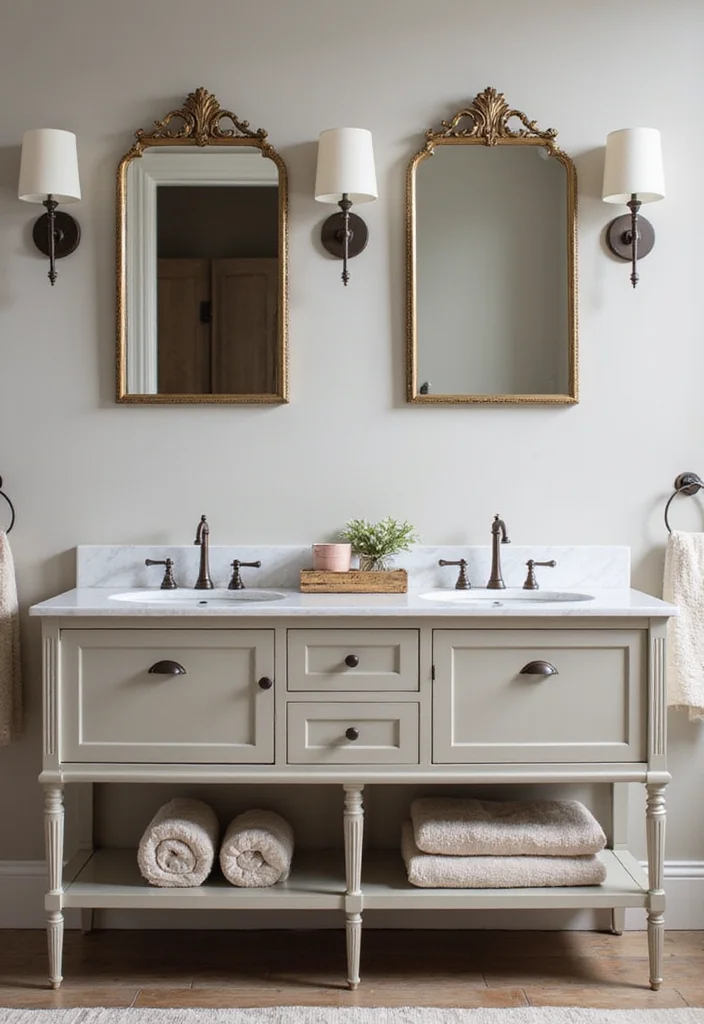 12 His and Her Bathroom Ideas for Balanced Functional Design - 1. Double Sink Vanity Bliss