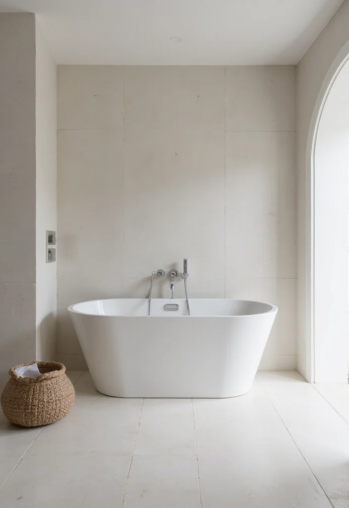12 His and Her Bathroom Ideas for Balanced Functional Design - 11. Minimalist Design Aesthetic