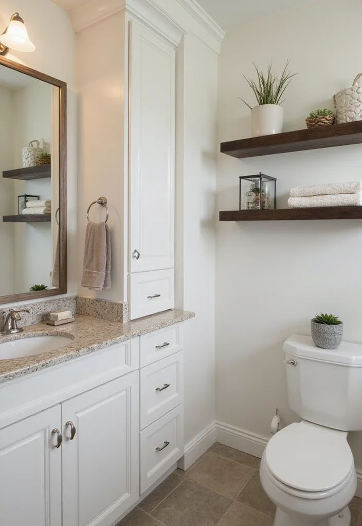 12 His and Her Bathroom Ideas for Balanced Functional Design - 5. Smart Storage Solutions